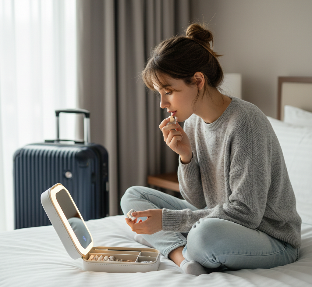 Makeup Box With Led Mirror