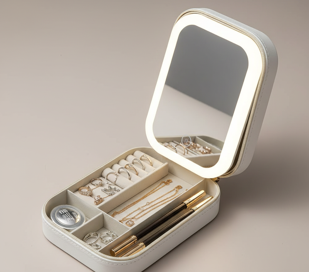 Makeup Box With Led Mirror